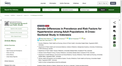 Gender Differences in Prevalence and Risk Factor for Hypertension among ...